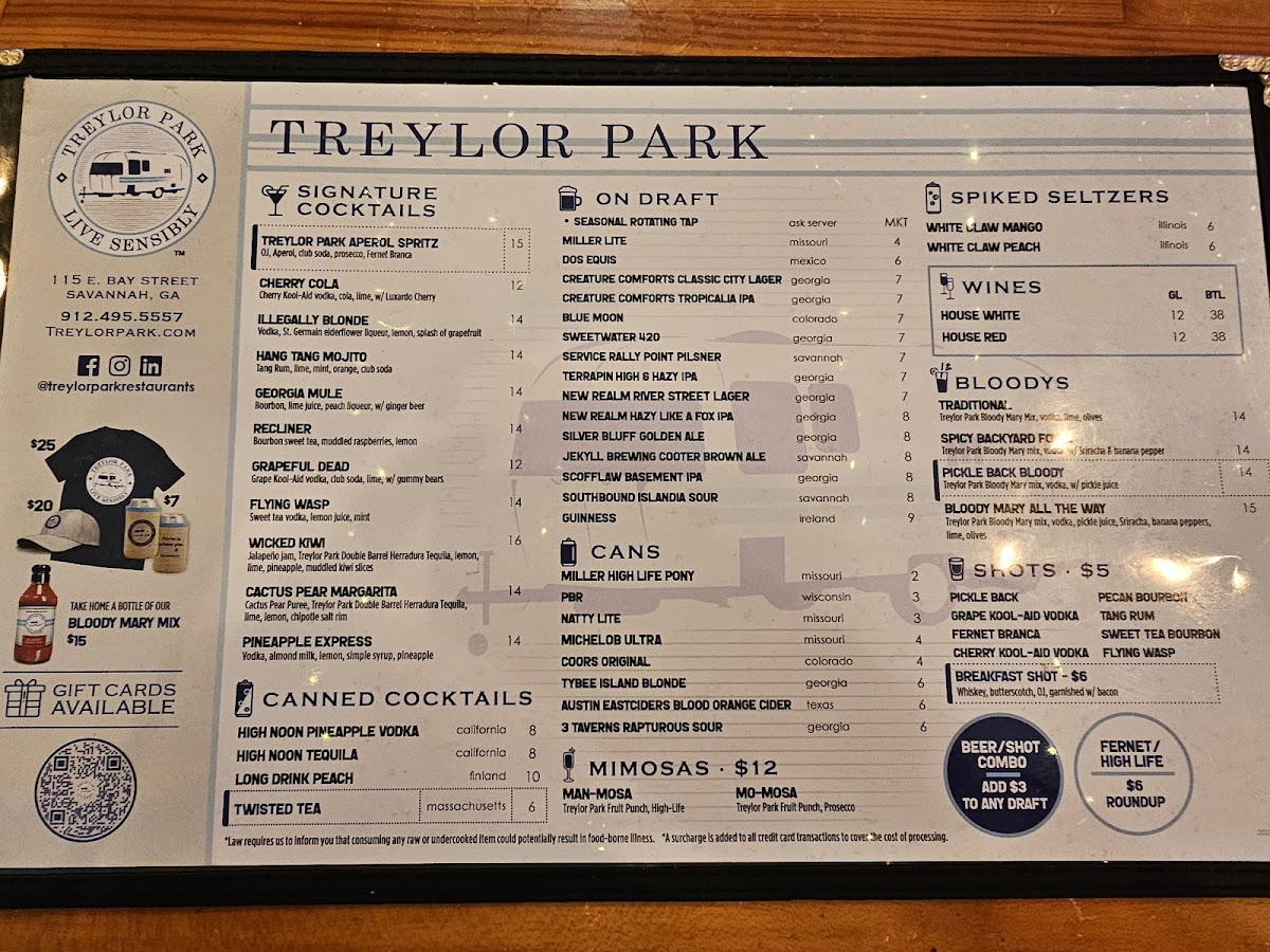 Treylor Park Menu - Image 2
