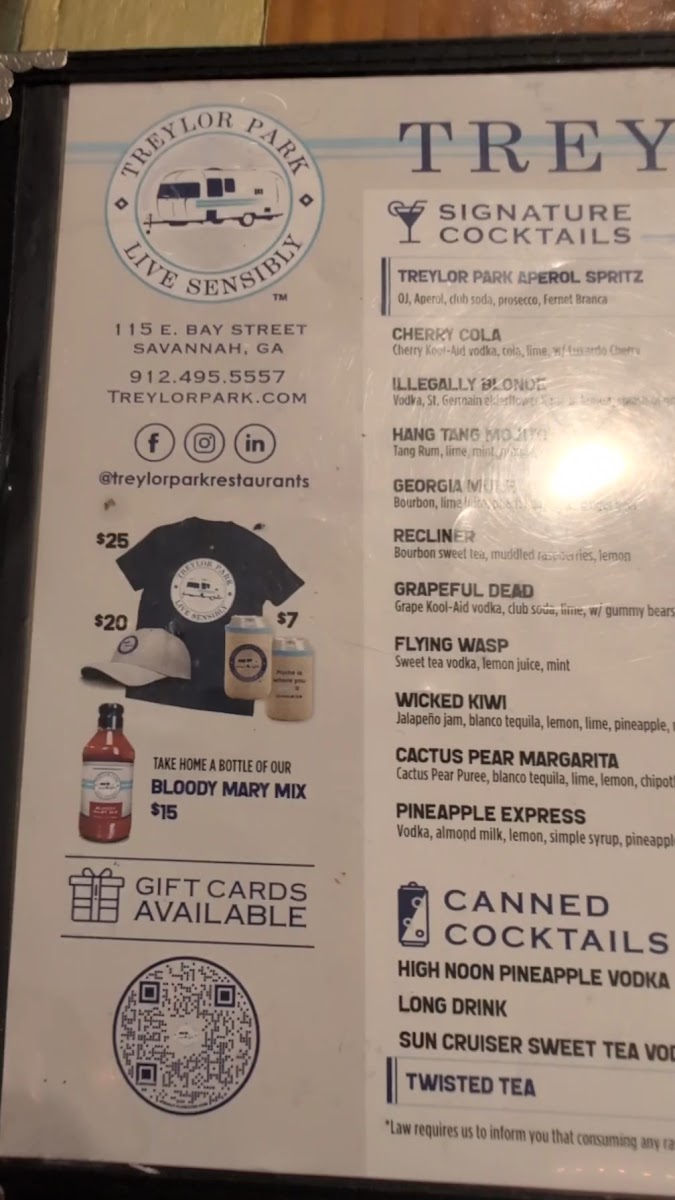 Treylor Park Menu - Image 3